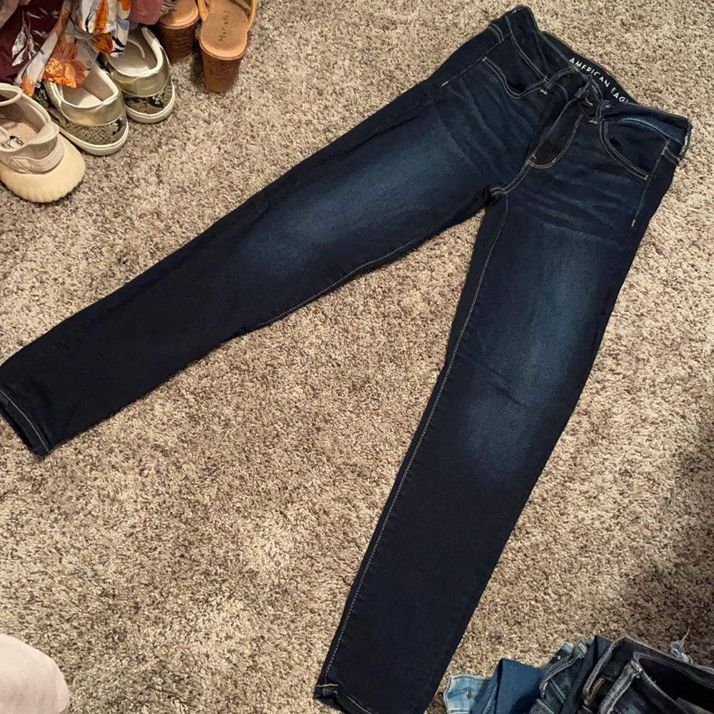 Dark skinny jeans